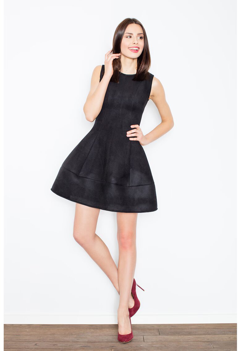 Figl Rochie neagra eleganta - poliester - negru