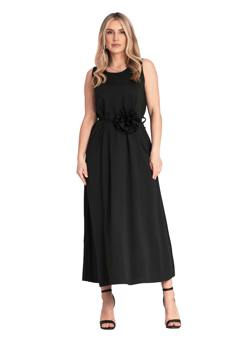 Figl Rochie neagra - fara maneci - material de calitate superioara - viscoza/poliester/spandex -