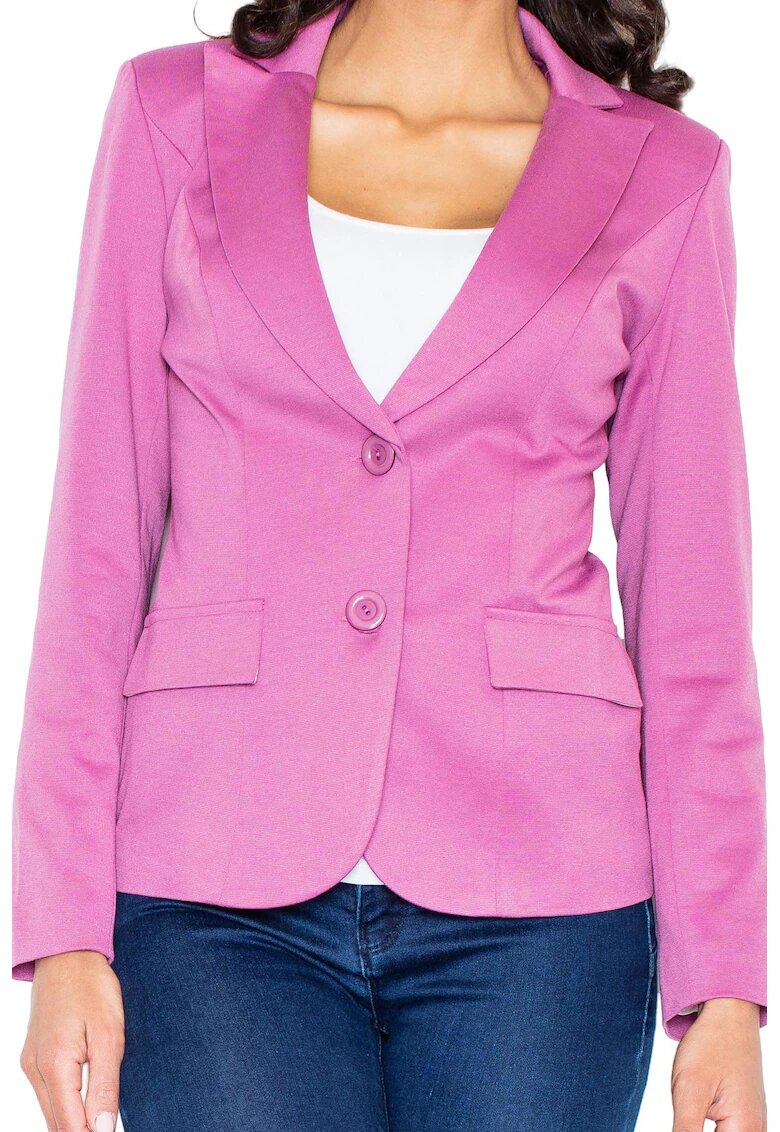 Figl Sacou dama M085 - Poliester/Viscoza - Roz