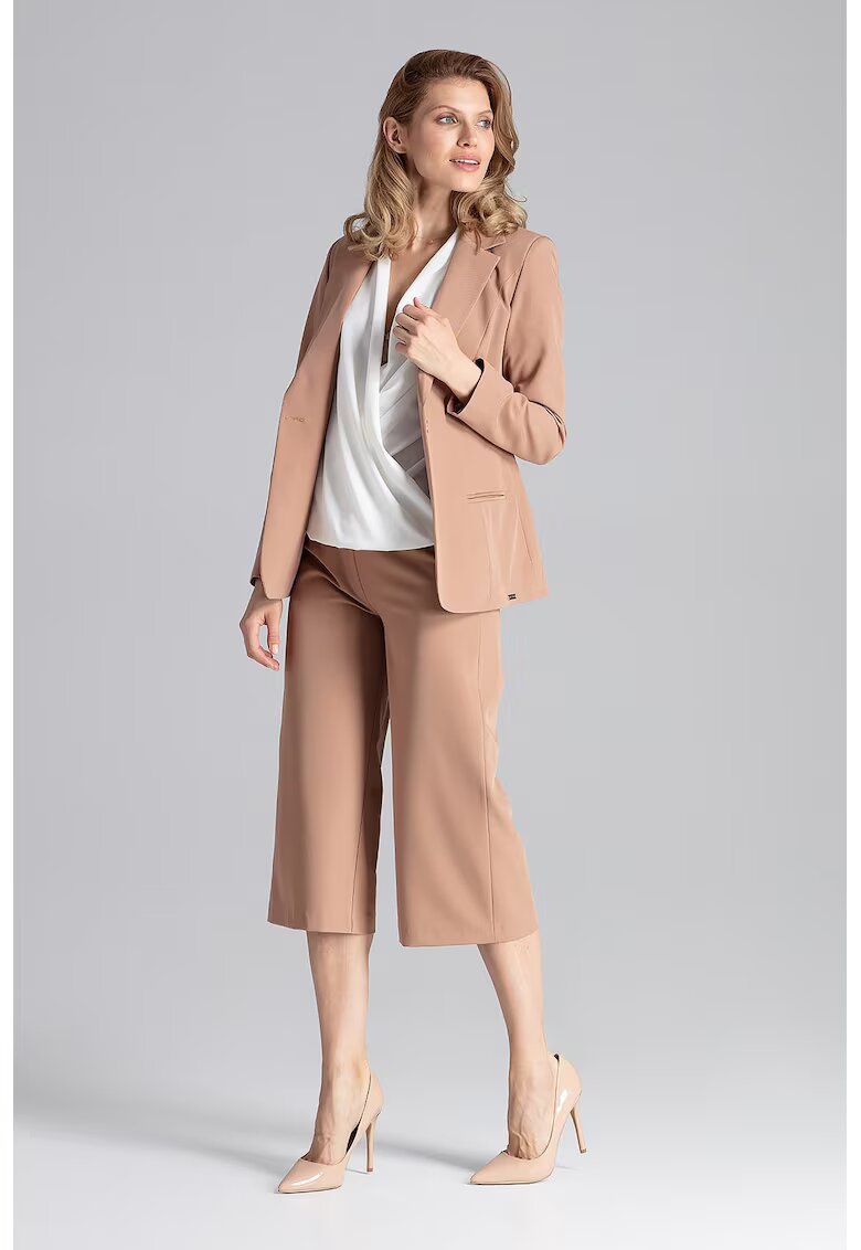 Figl Sacou dama maro - poliester 65% - viscoza 35% -