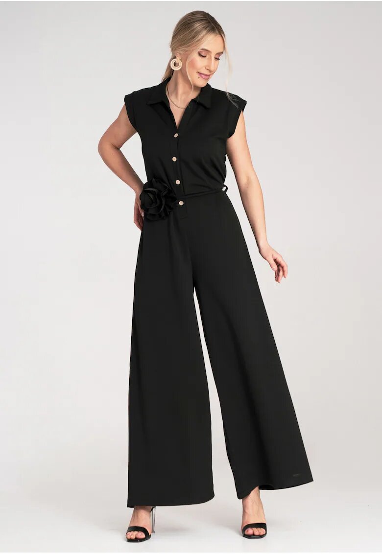 Figl Salopeta lunga dama - neagra - material de inalta calitate -