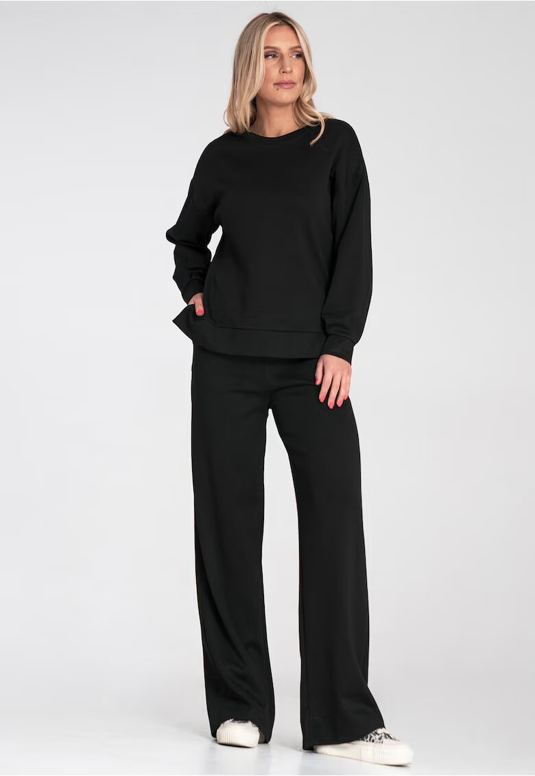 Figl Treninguri lifestyle dama - set hanorac si pantaloni - negru - elegant