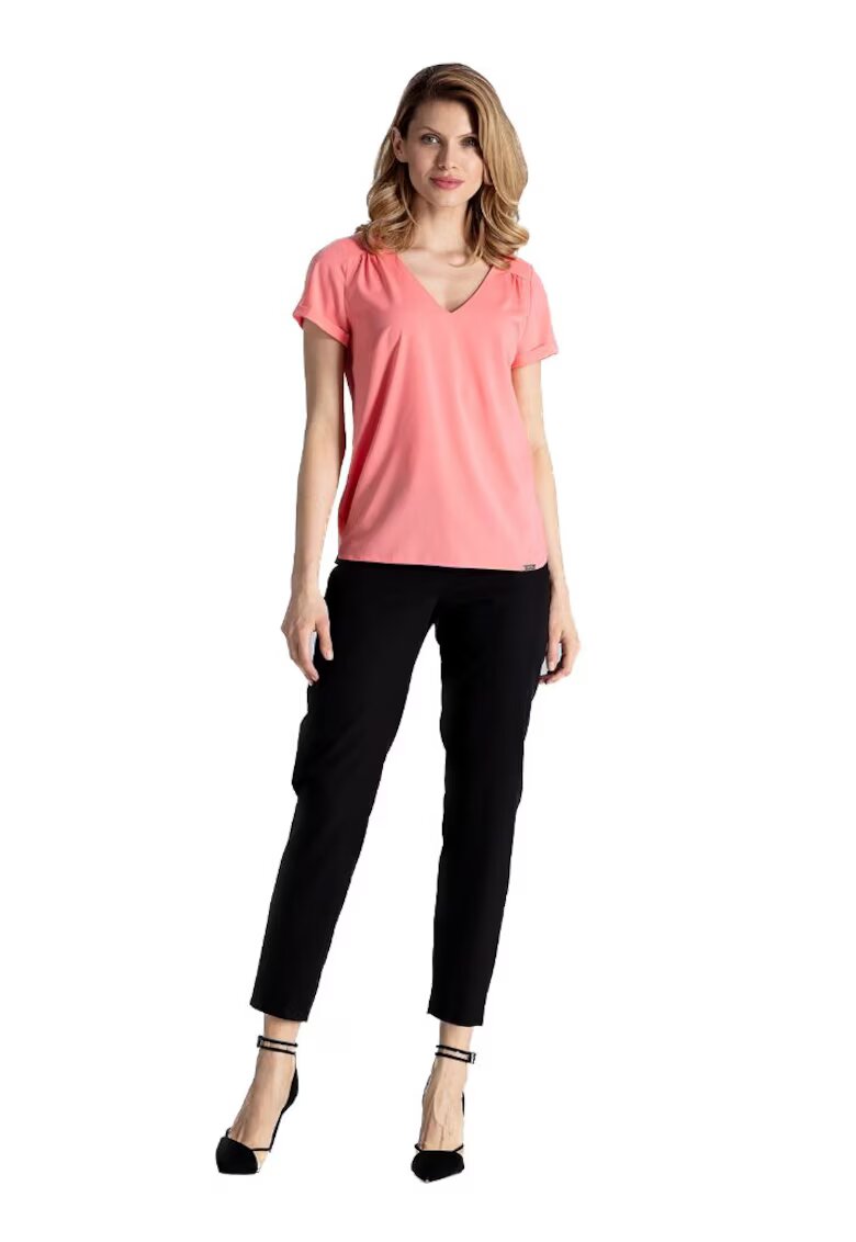 Figl Tricou cu mânecă scurtă pentru femei Carnwevere M665 Coral - Portocaliu