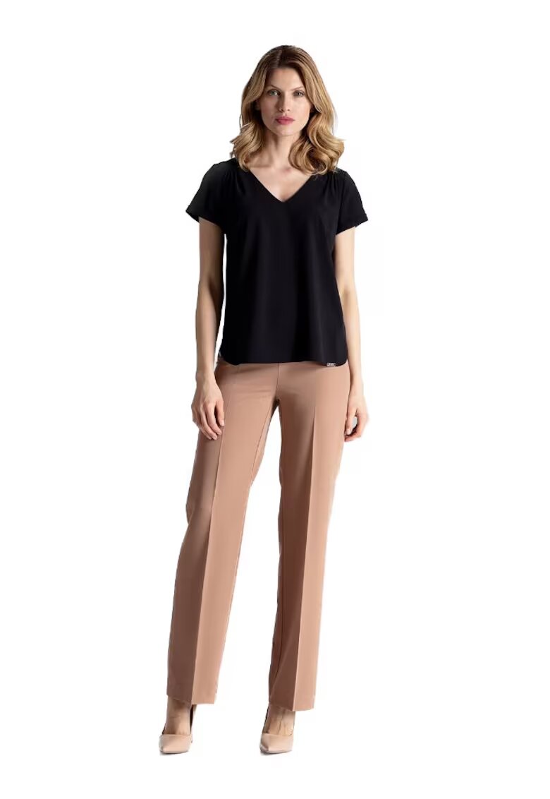 Figl Tricou cu mânecă scurtă pentru femei Carnwevere M665 negru - Negru