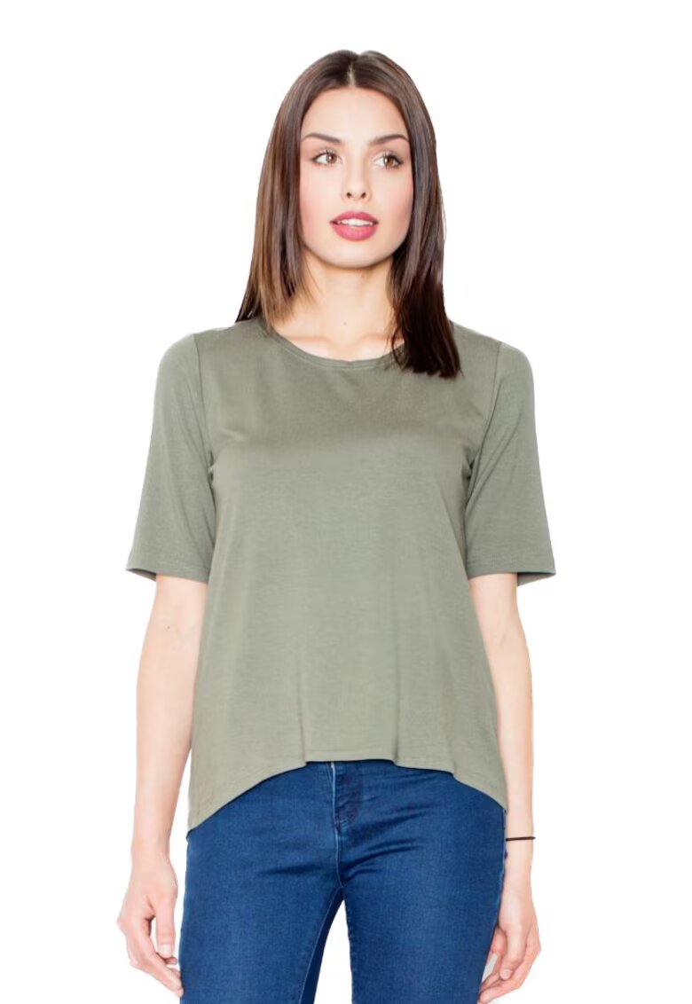 Figl Tricou cu mânecă scurtă pentru femei Ygrailde M436 Olive - Verde