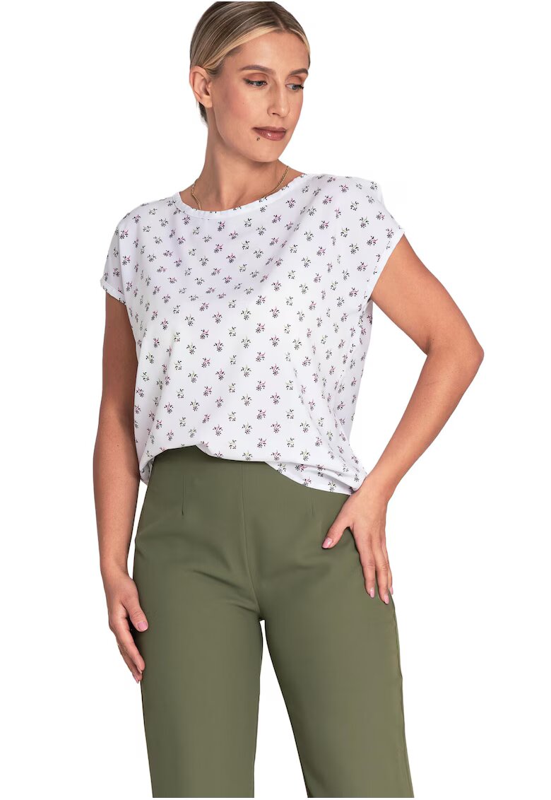 Figl Tricou dama M1048 - Poliester/Elastan - Alb -