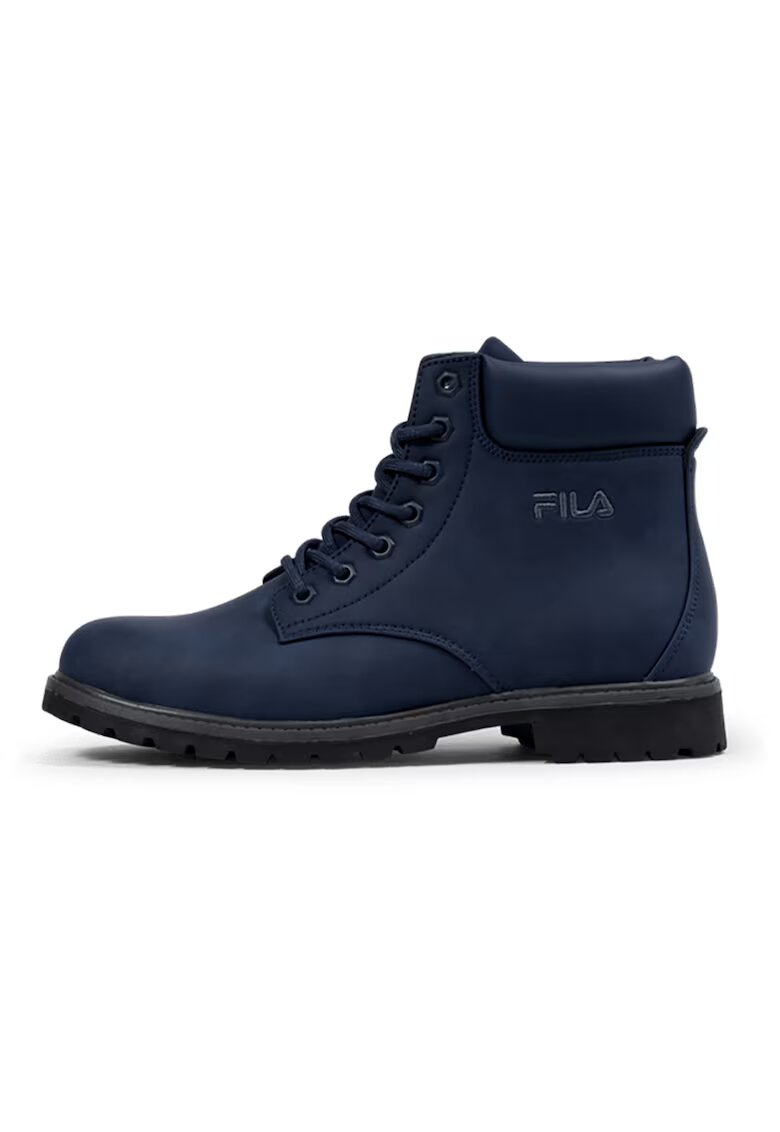 FILA Bocanci mid-cut de piele ecologica Maverick - Albastru inchis