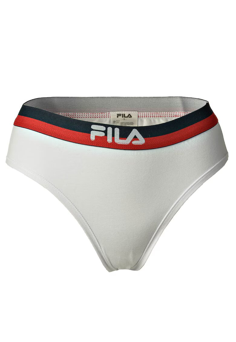 FILA Chiloti cu banda logo in talie - Alb