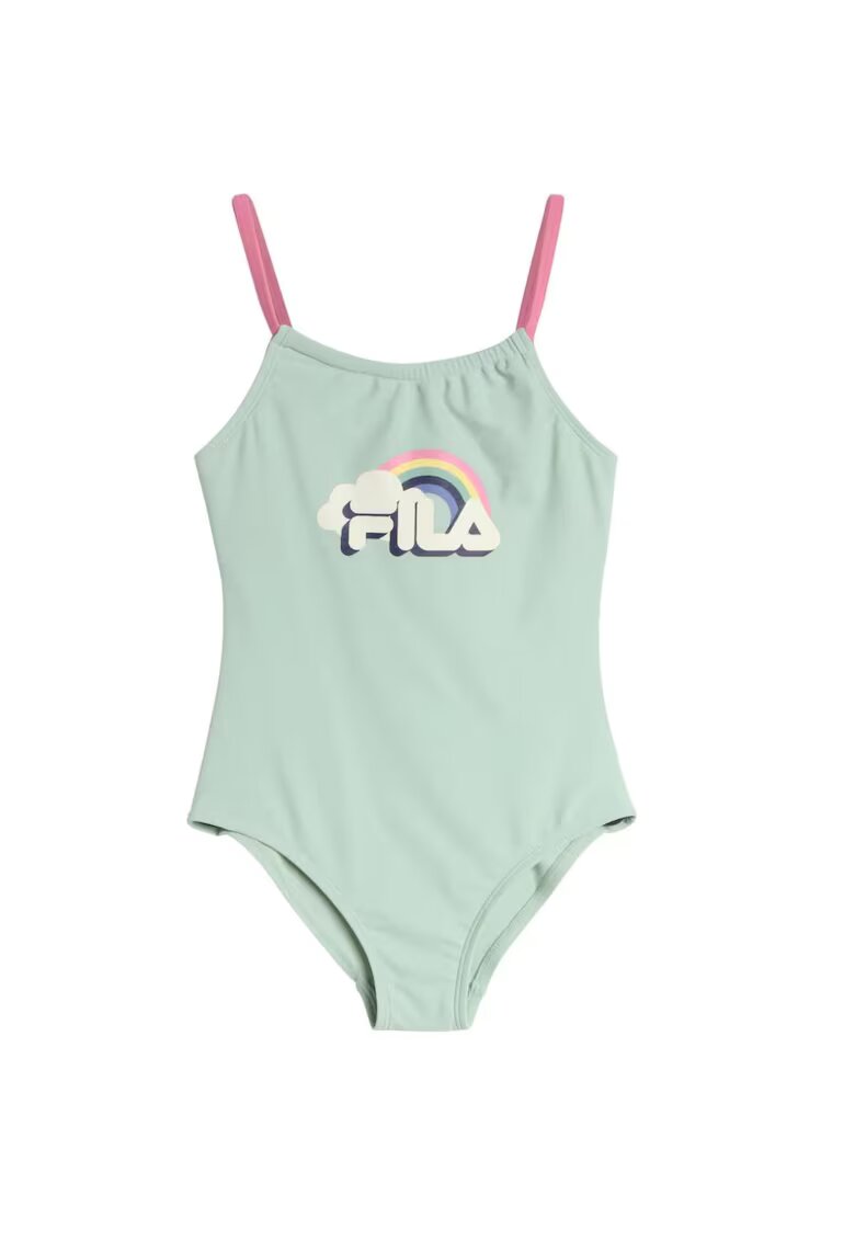 FILA Costum de baie pentru copii - Elastan/Nylon - Verde - Verde