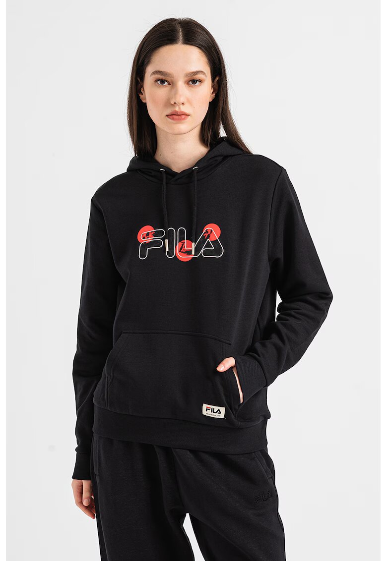 FILA Hanorac cu imprimeu logo Bellagio - Negru stins