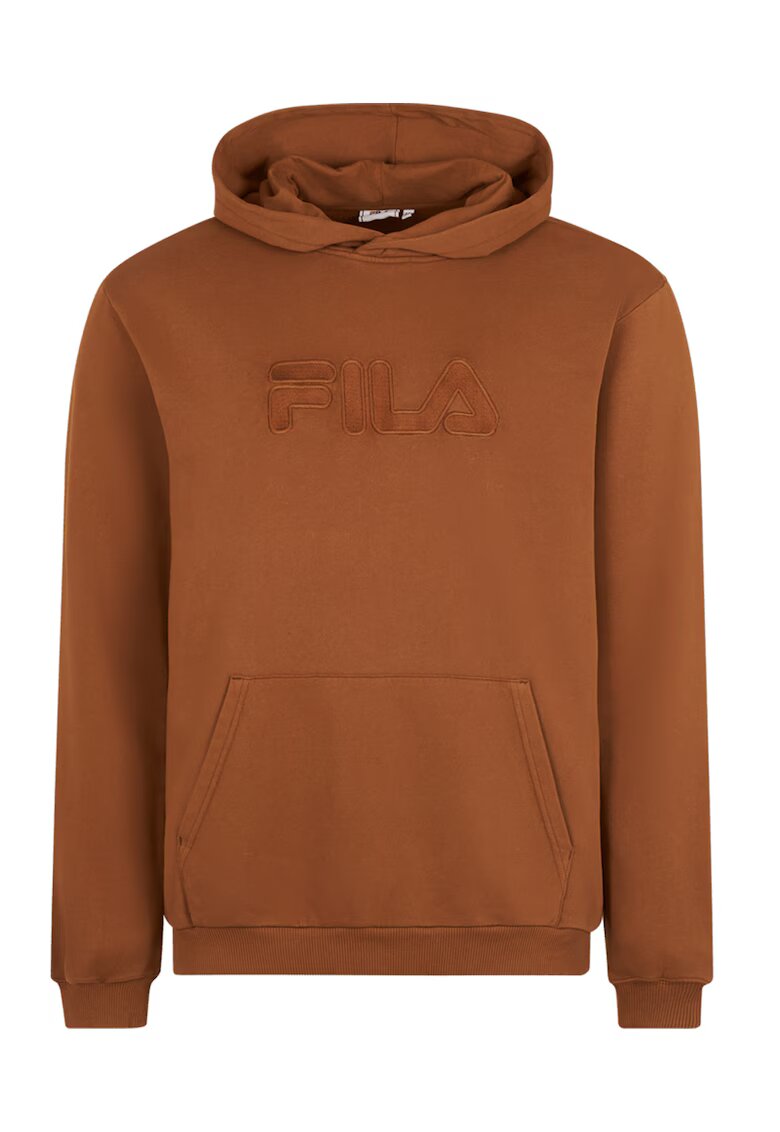 FILA Hanorac cu logo brodat Bischkek - Maro