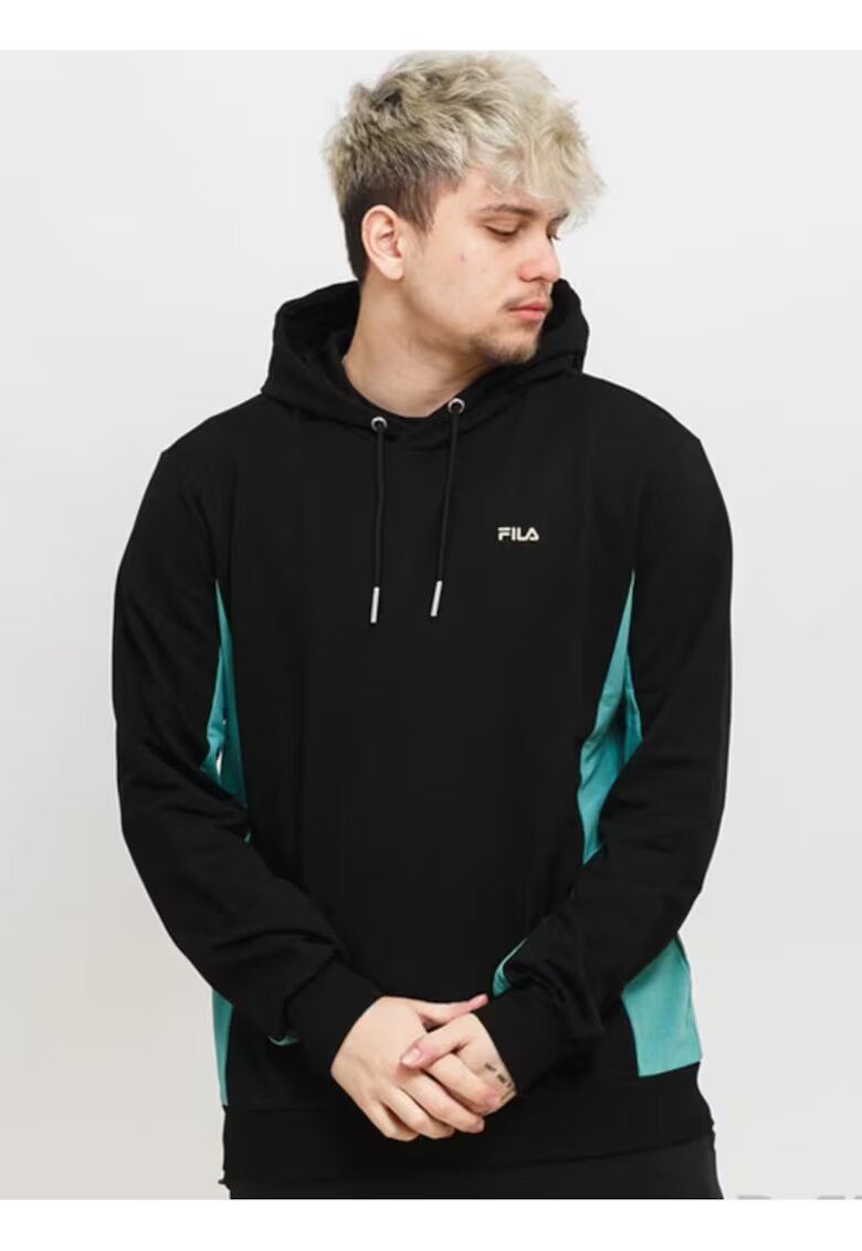 FILA Hanorac cu segmente contrastante Blankaholm - - Negru