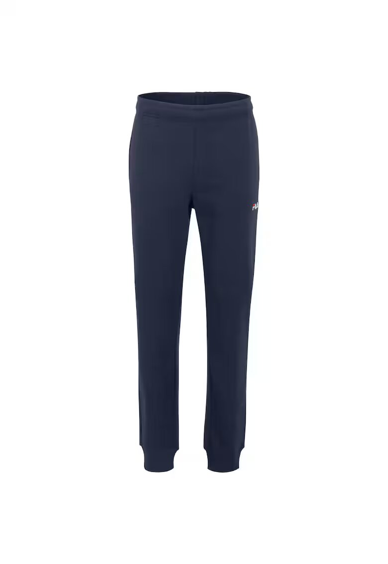 FILA Pantaloni sport barbati bleumarin - bumbac si poliester - cu mansete