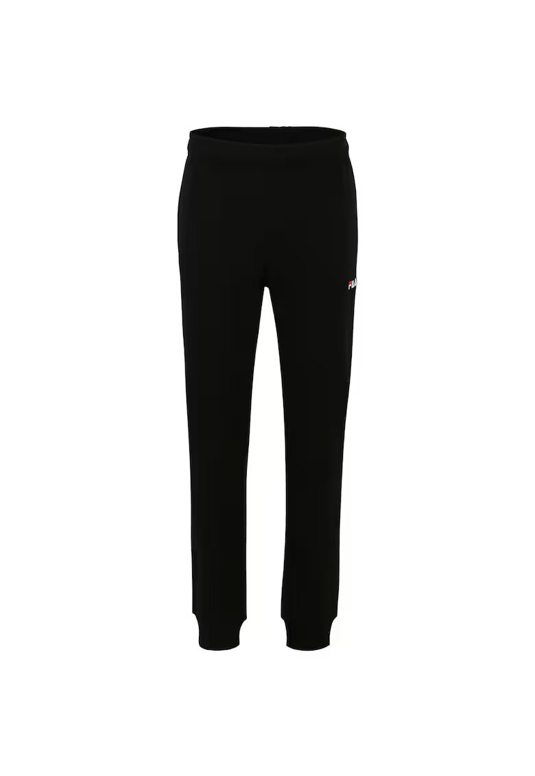 FILA Pantaloni sport barbati negri - bumbac si poliester