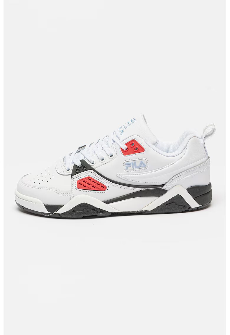 FILA Pantofi sport cu insertii de piele peliculizata Casim - Alb/Negru