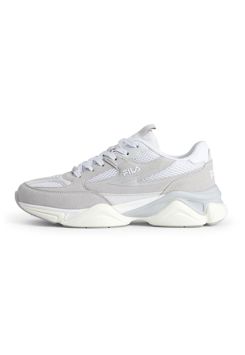 FILA Pantofi sport cu insertii de plasa Recade - Gri deschis/Alb murdar