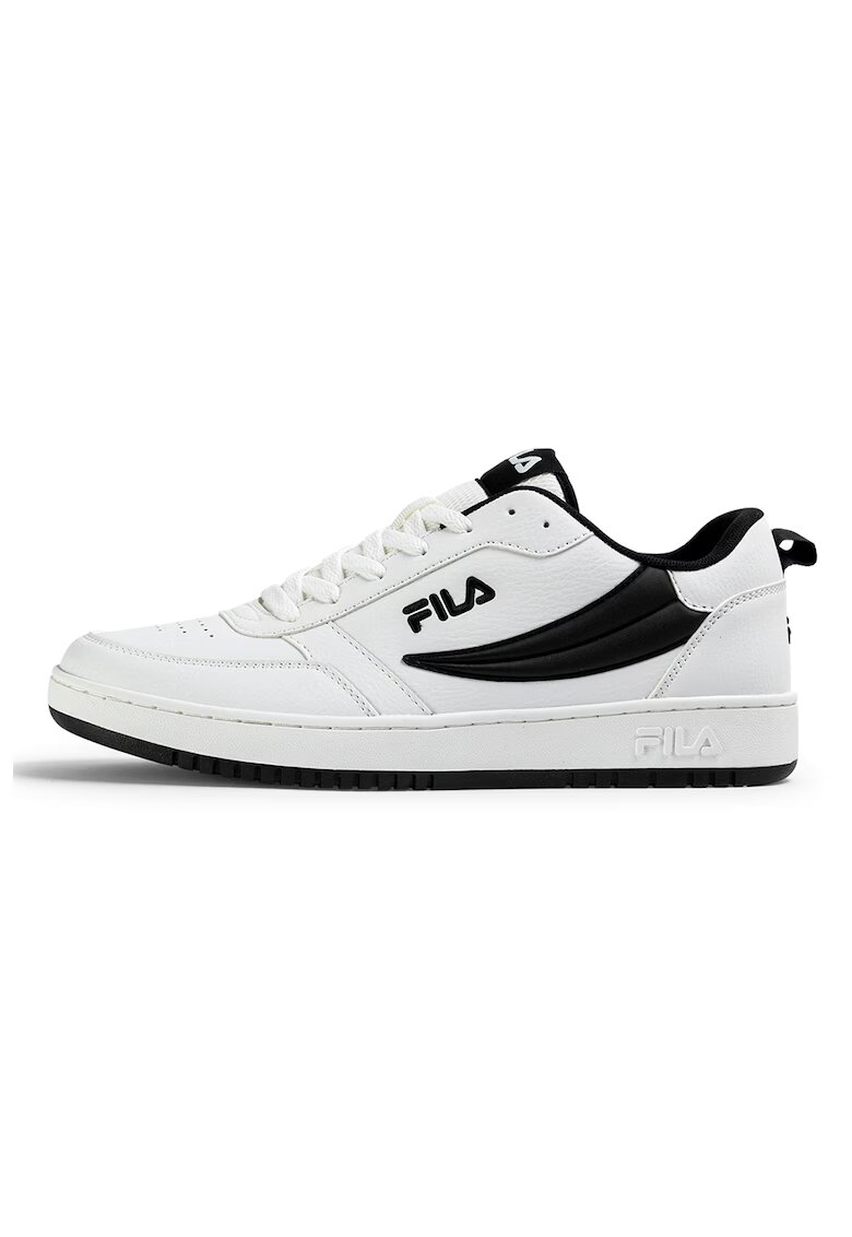 FILA Pantofi sport de piele ecologica cu detalii perforate Rega - Negru/Negru stins/Alb optic