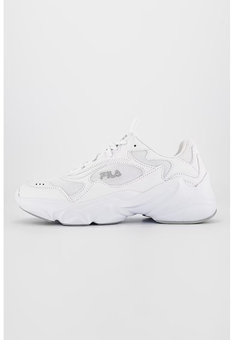 FILA Pantofi sport de piele ecologica cu insertii textile Collene - Alb