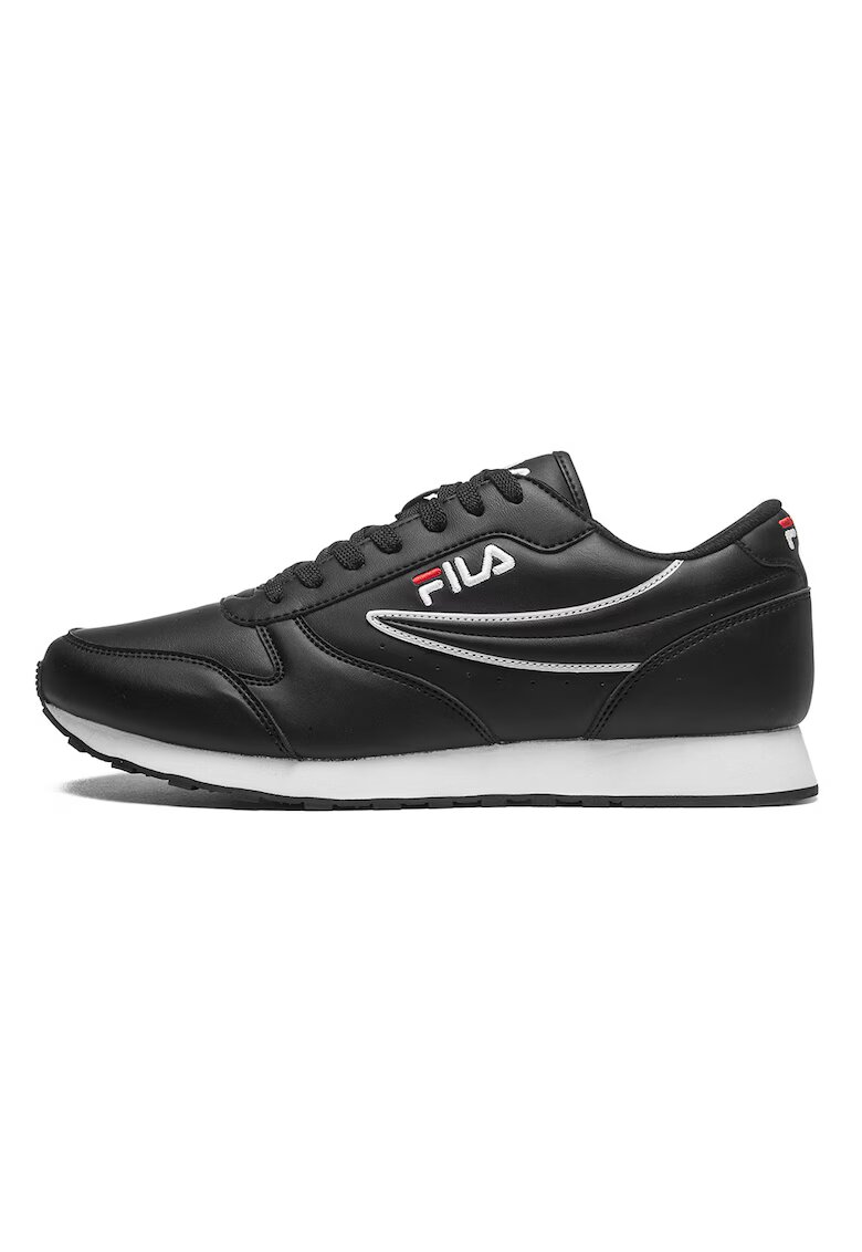 FILA Pantofi sport de piele ecologica cu logo brodat Orbit Low - Negru stins