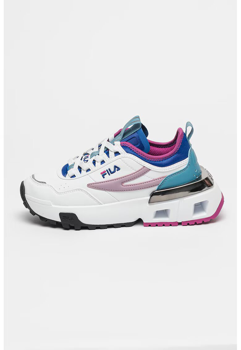 FILA Pantofi sport de piele ecologica Upgr8 - Alb/Lila