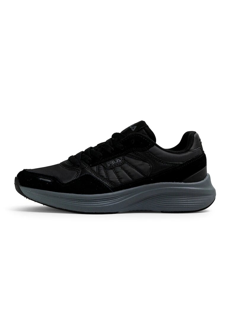 FILA Pantofi sport din piele cu garnituri din material textil Skyleap - Negru