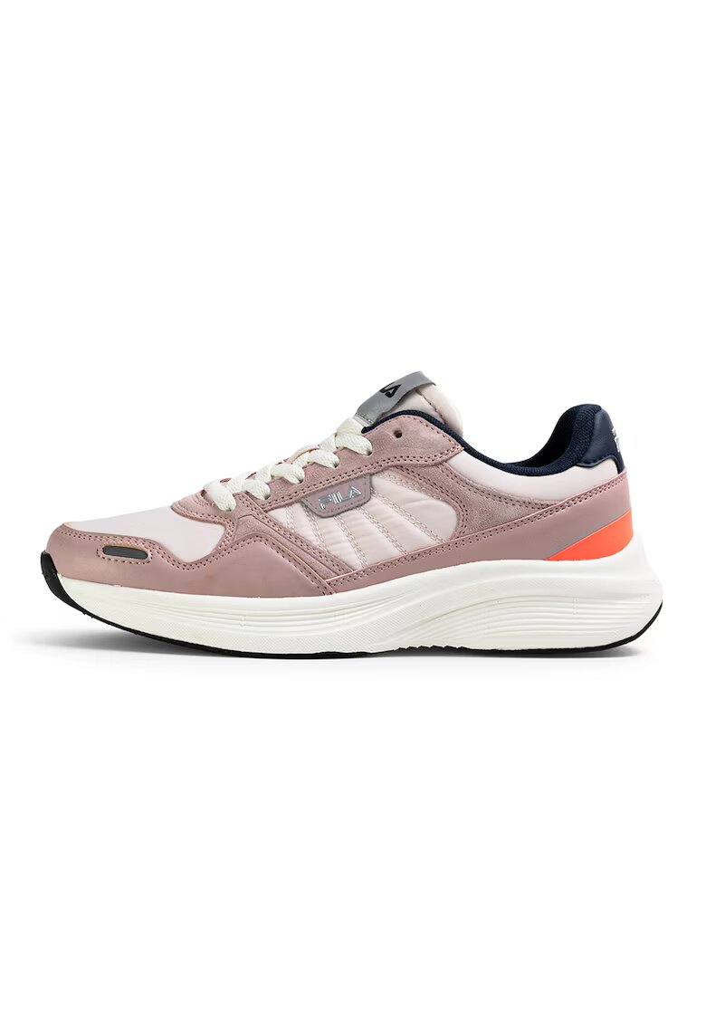 FILA Pantofi sport din piele cu garnituri din material textil Skyleap - Violet deschis/Alb murdar