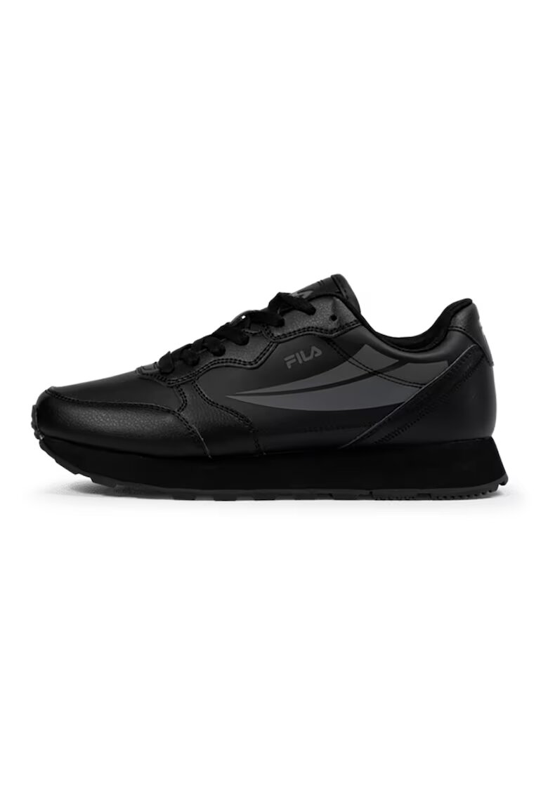 FILA Pantofi sport din piele ecologica cu logo Hypert - Negru/Gri inchis