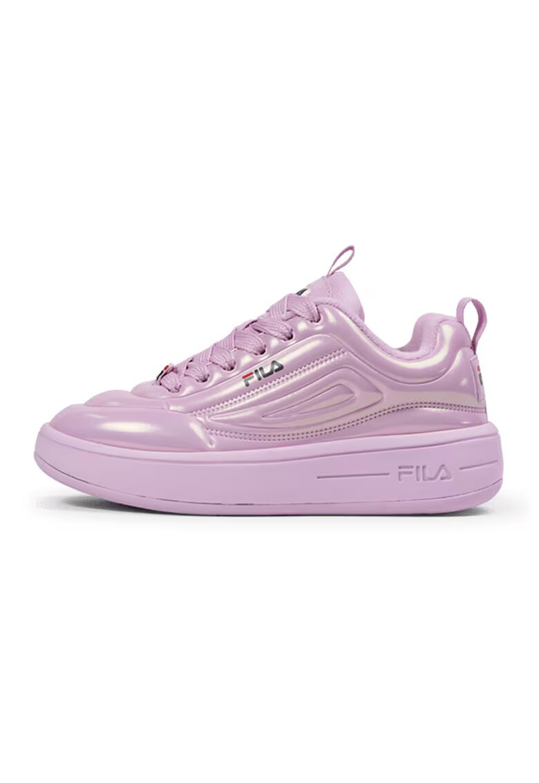 FILA Pantofi sport flatform cu aspect metalic - Roz pastel