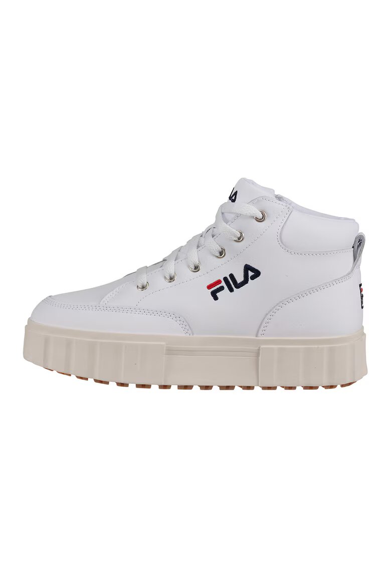 FILA Pantofi sport mid-high din piele cu talpa flatform Sandblast - Alb