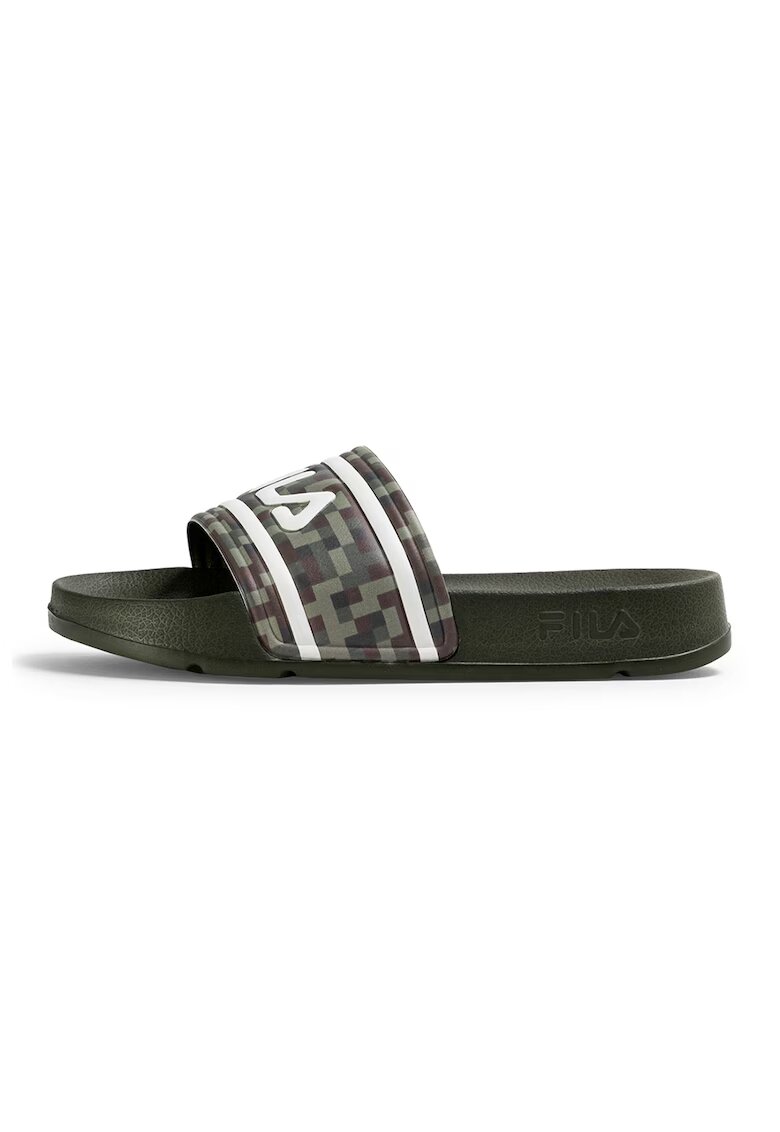 FILA Papuci cu imprimeu logo Morro Bay - Rosu/Alb/Maro/Kaki