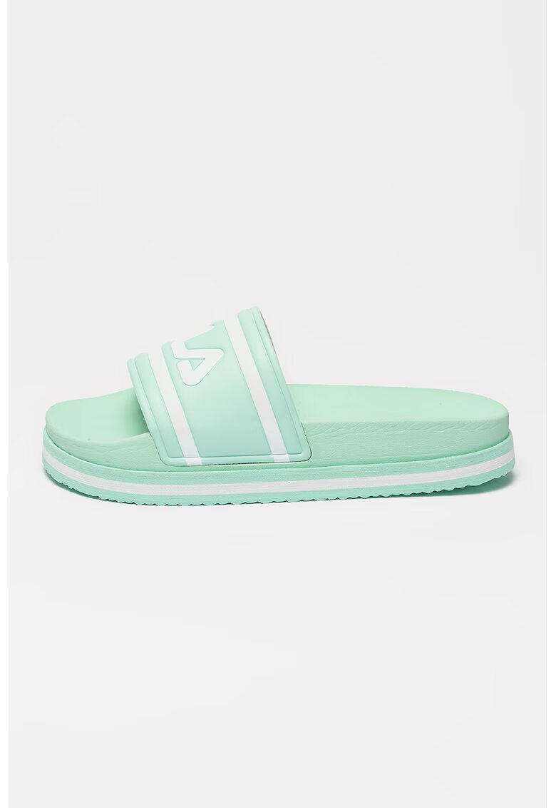 FILA Papuci flatform cu imprimeu logo Morro Bay - Verde pal