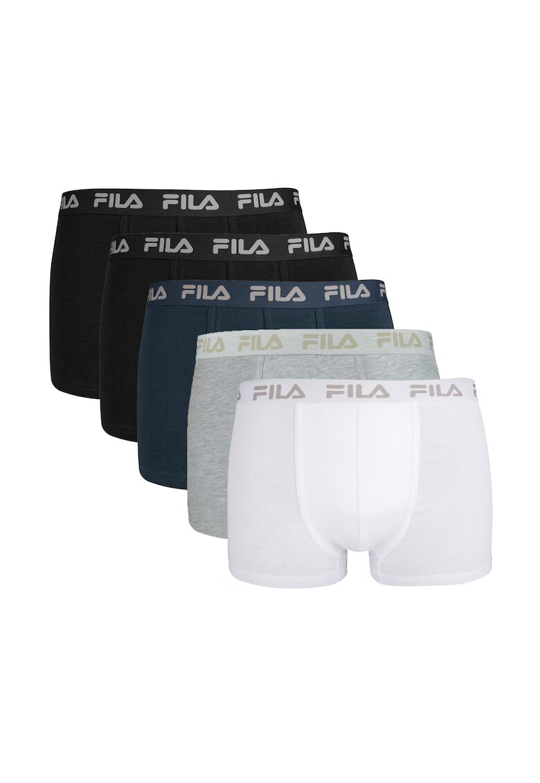 FILA Set de boxeri cu model uni - 5 perechi - Multicolor