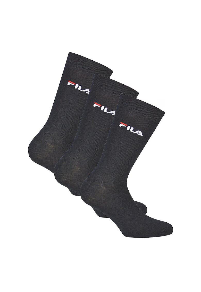 FILA Set de sosete lungi unisex - 3 perechi - Bleumarin