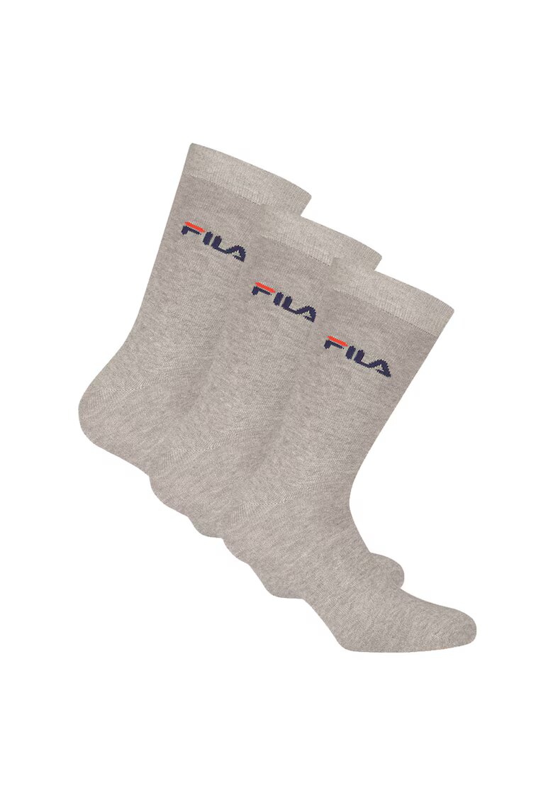 FILA Set de sosete lungi unisex - 3 perechi - Gri