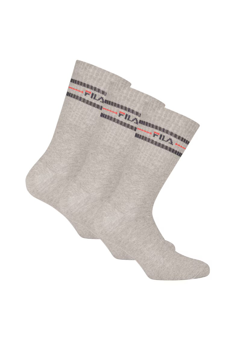 FILA Set de sosete lungi unisex - 3 perechi - Gri