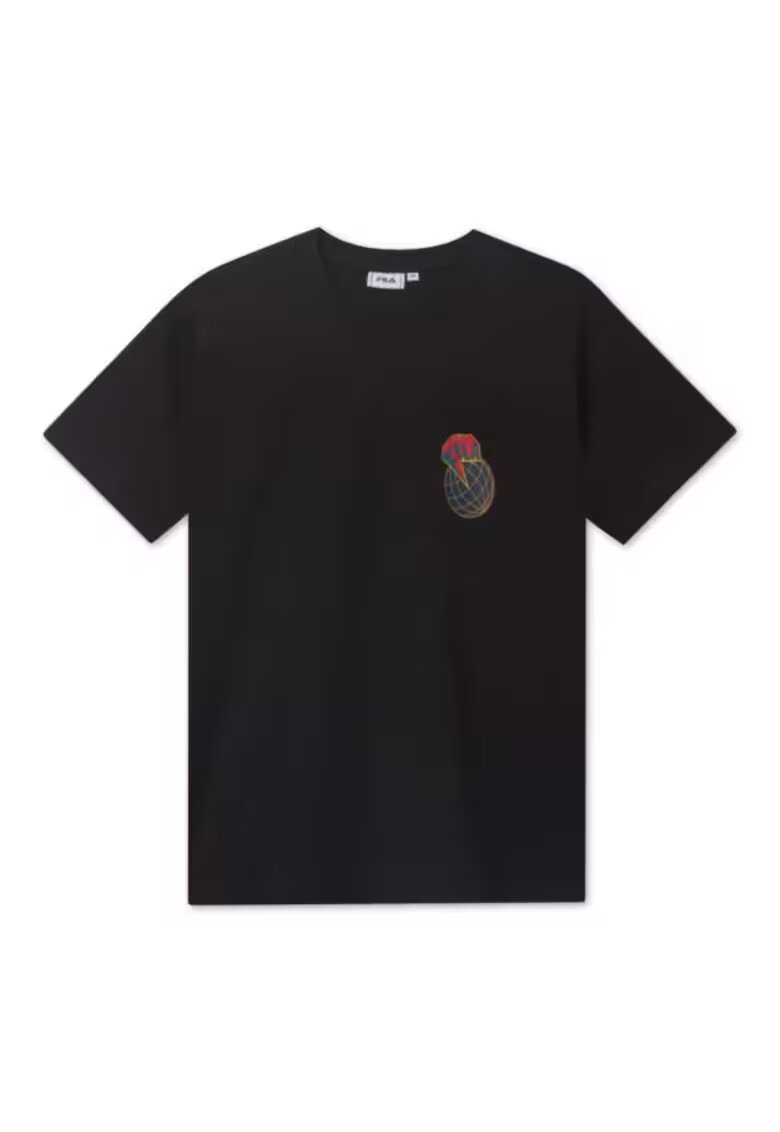 FILA Tricou barbati - Bumbac - Negru - Negru