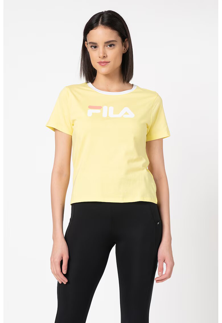FILA Tricou din bumbac cu imprimeu logo Salome - Galben