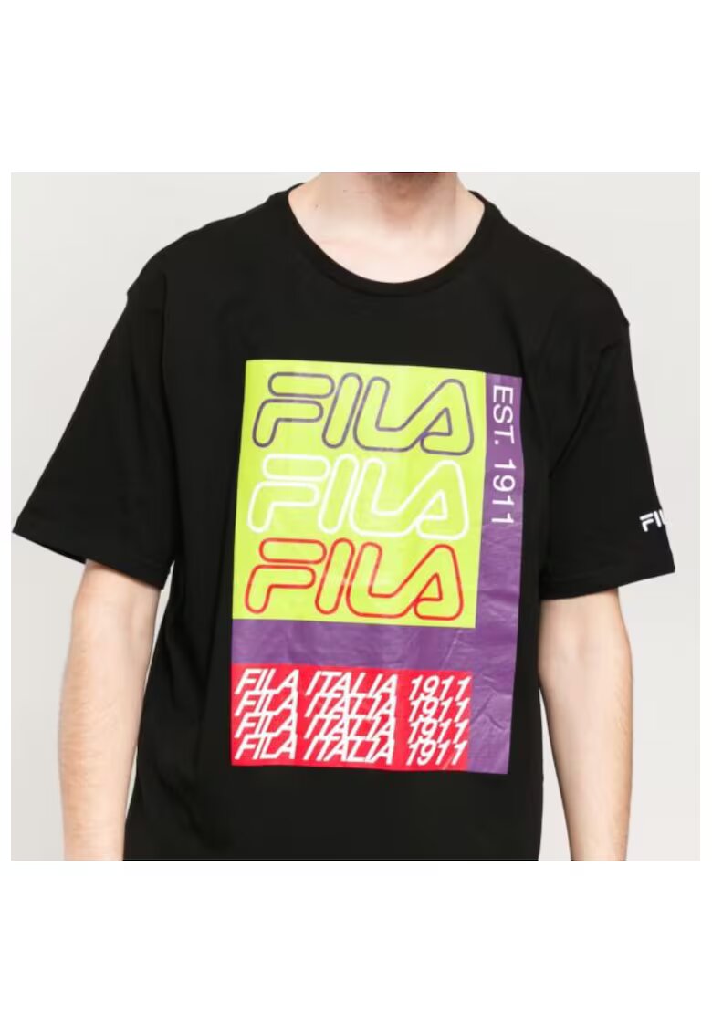FILA Tricou pentru barbati - Cardoc - Bumbac - Multicolor - Multicolor