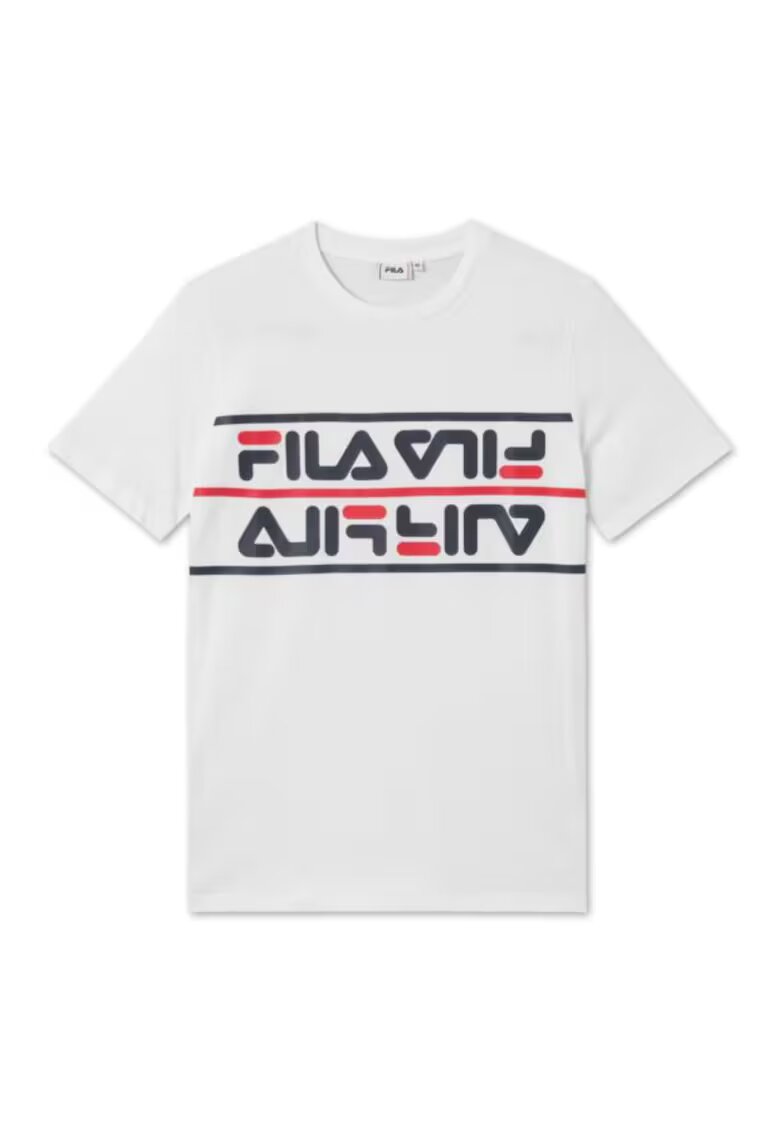 FILA Tricou pentru barbati - Salman - Bumbac - Alb - Alb