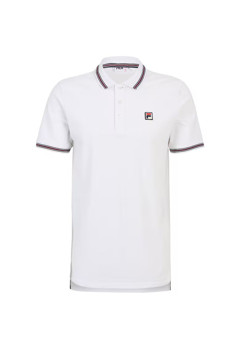 FILA Tricou polo barbati - Lubbeek - alb - bumbac -