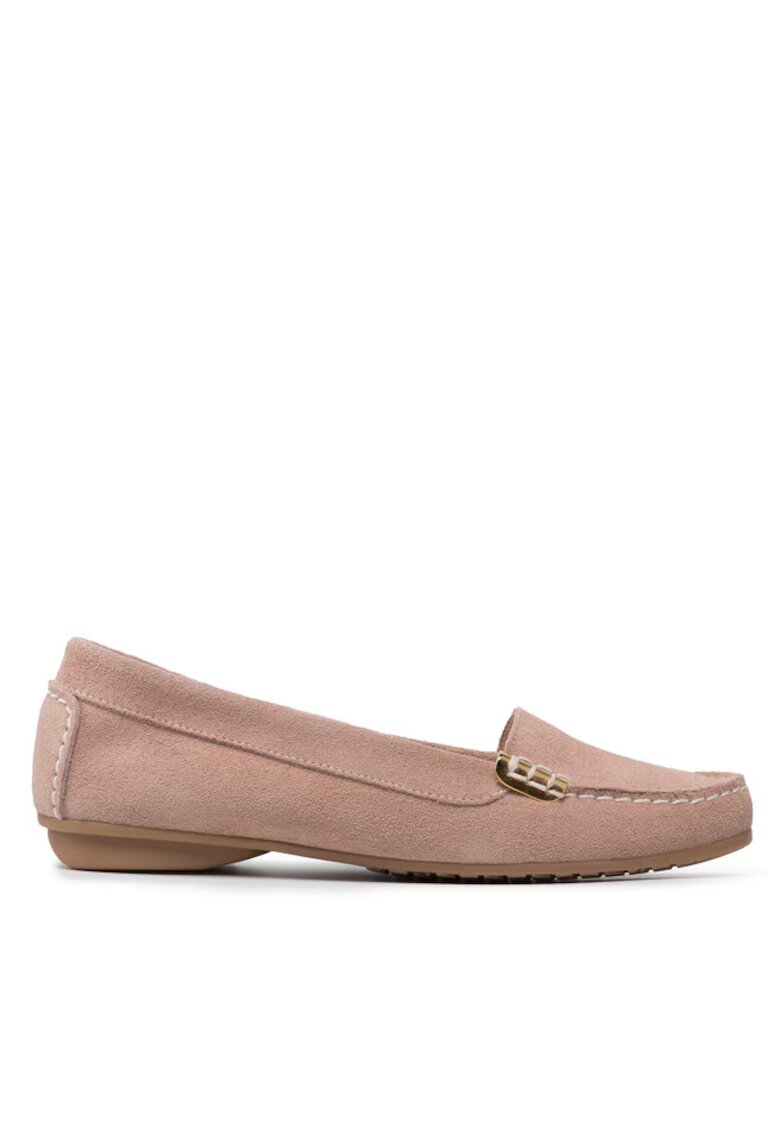 Filipe Mocasini dama 300317075 - Piele intoarsa - Roz - Roz