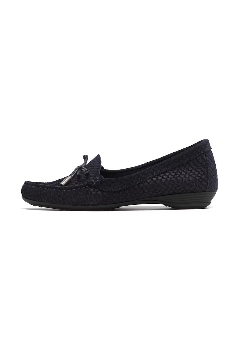 Filipe Mocasini dama - 317006 - Piele intoarsa - Albastru