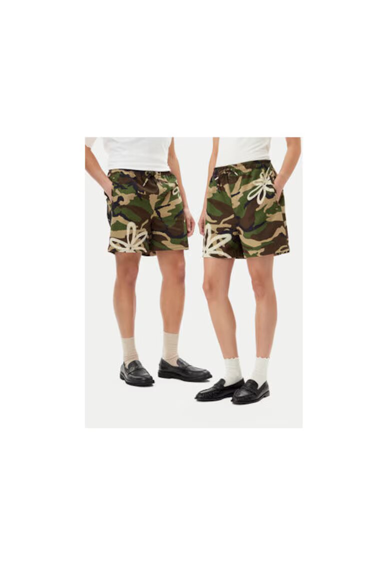 Filling Pieces Pantaloni scurti sport unisex 88299069973 - Bumbac - Verde - Verde