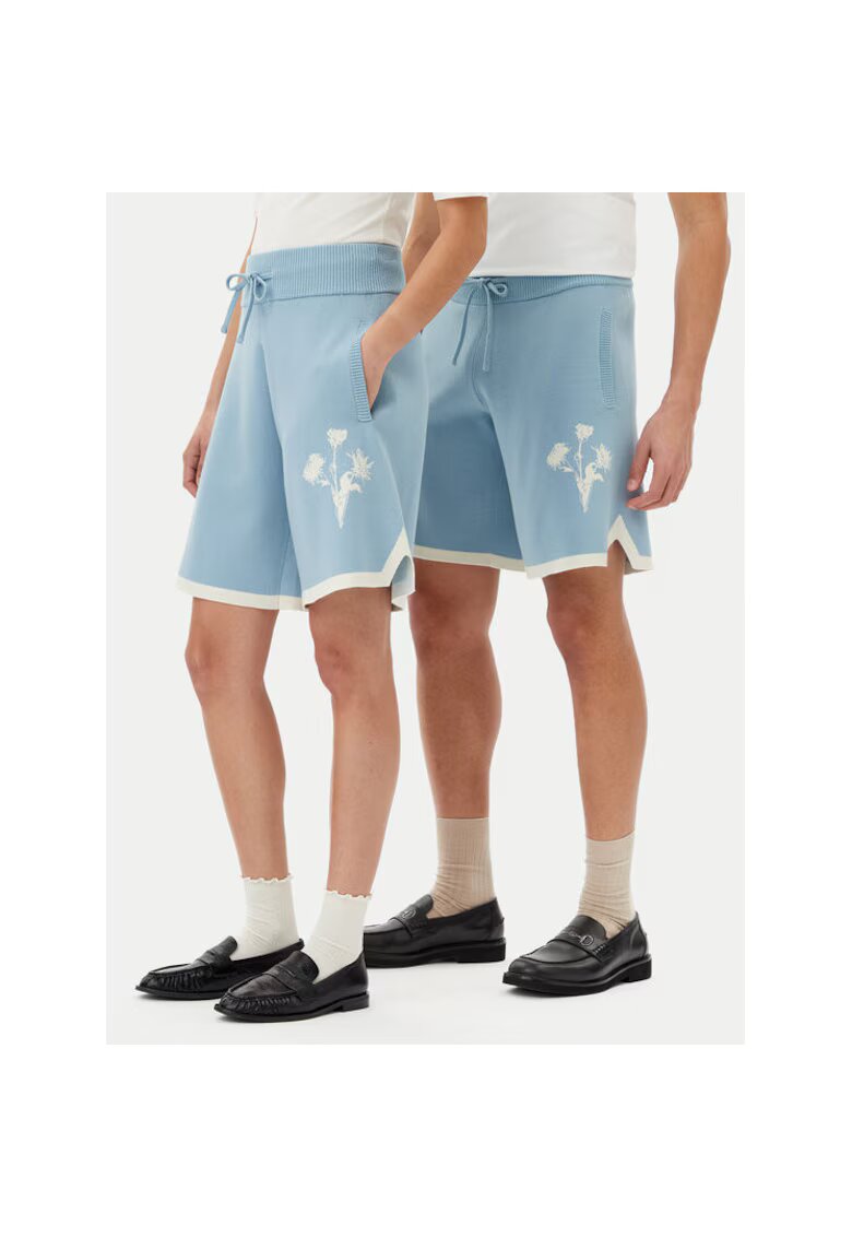 Filling Pieces Pantaloni scurti sport unisex 91199859980 - Viscoza/Poliester - Albastru - Albastru