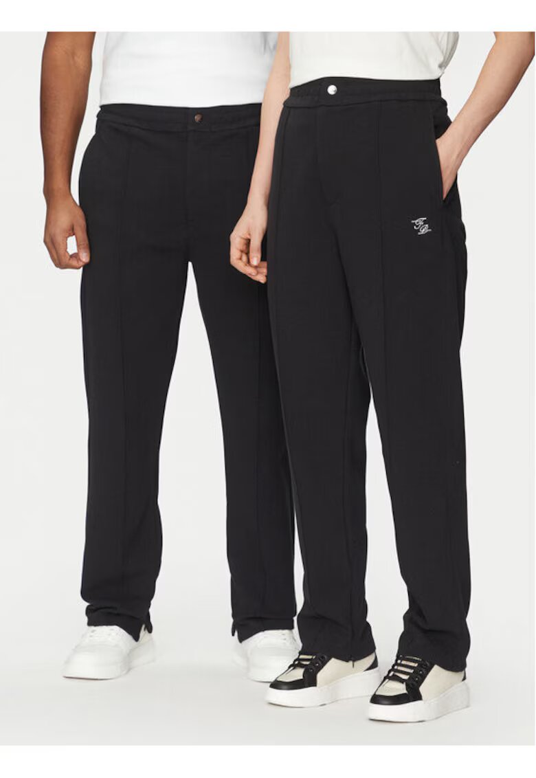 Filling Pieces Pantaloni unisex - 305038807 - Bumbac organic - Negru - Negru