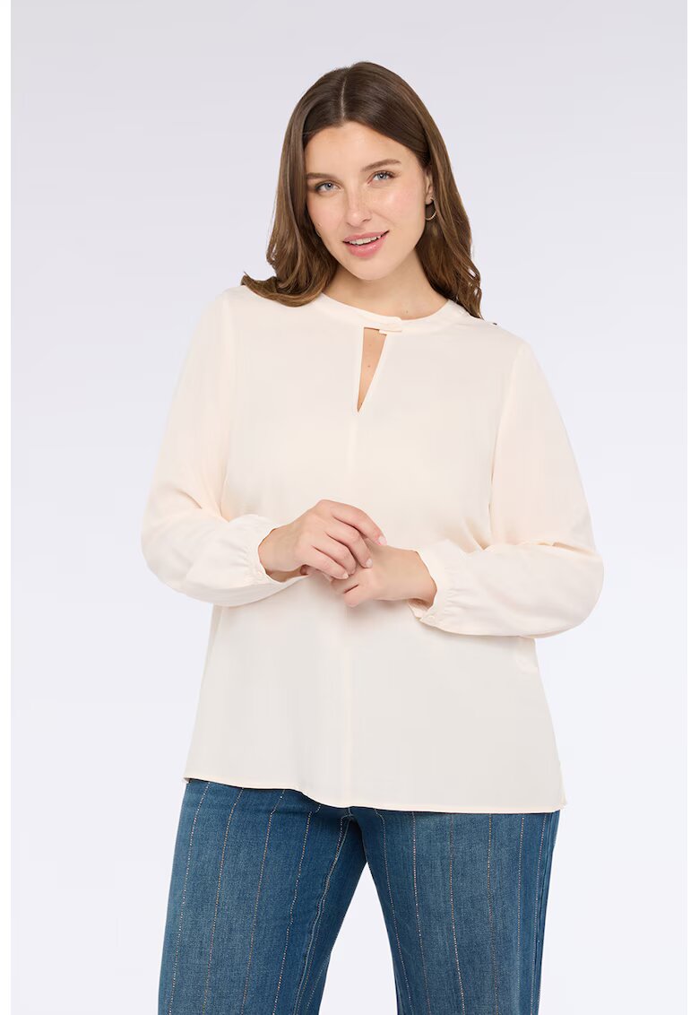 Fiorella Rubino Bluza-tunica cu decupaj - Crem
