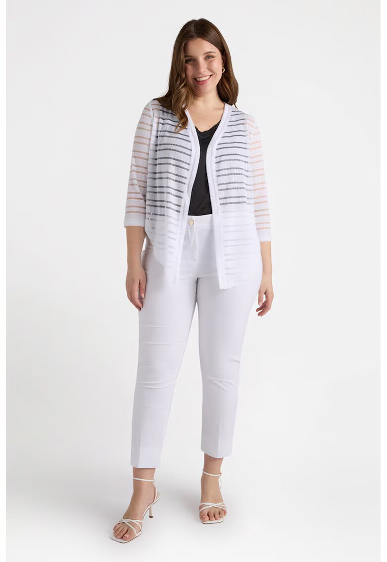 Fiorella Rubino Cardigan fara inchidere - Alb optic