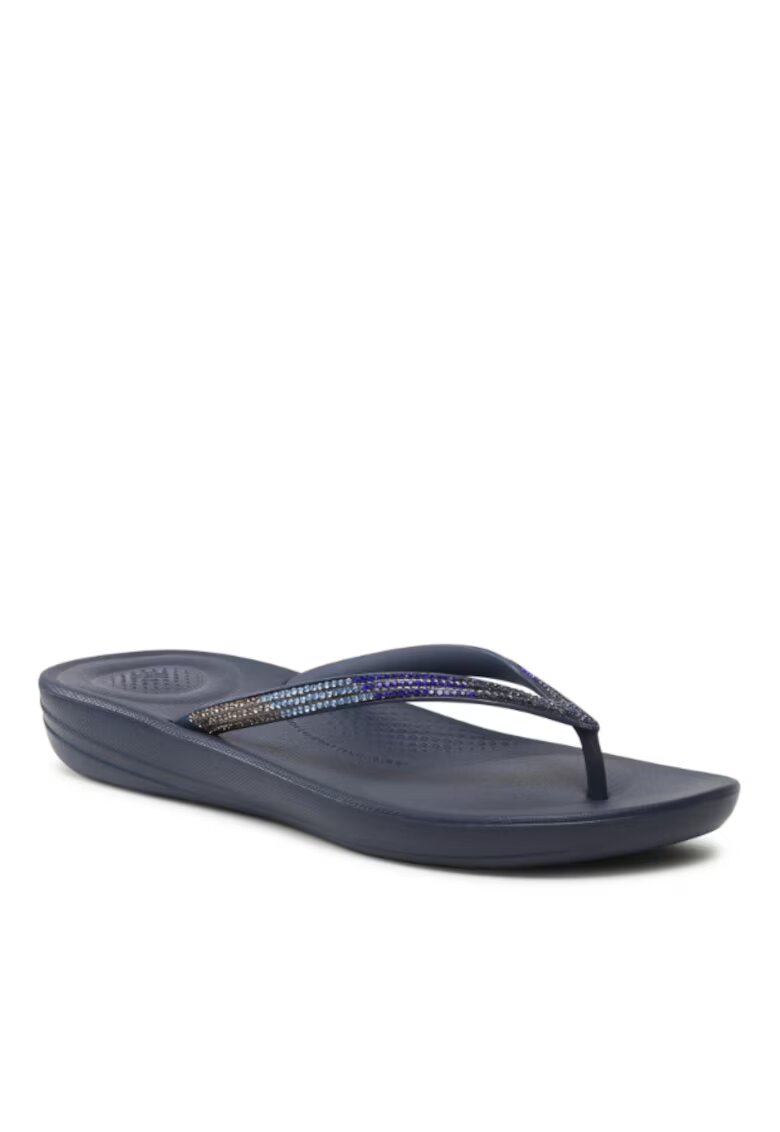 Fitflop Slapi dama Iqushion Ombre Sparkle - negru - material sintetic - confortabili