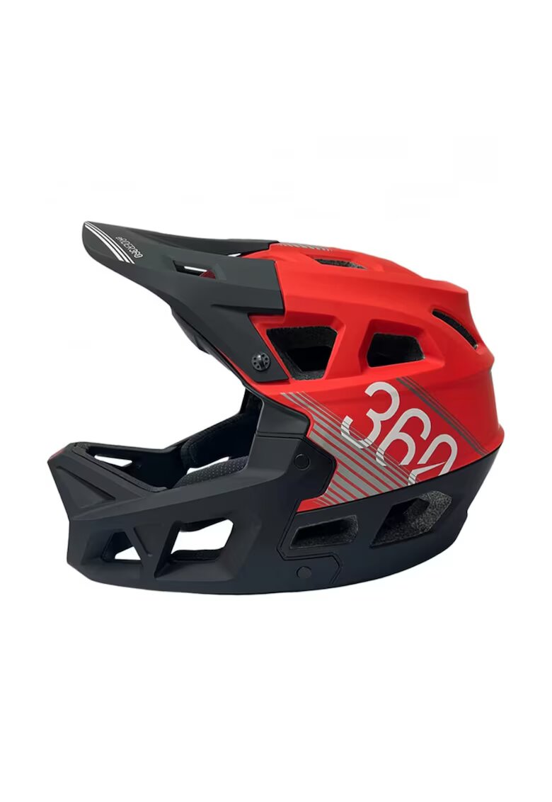 Five Stars Casti protectie sport Casca full-face Integra Sport negru-rosu L (59-61 cm) - constructie robusta - design aerodinamic