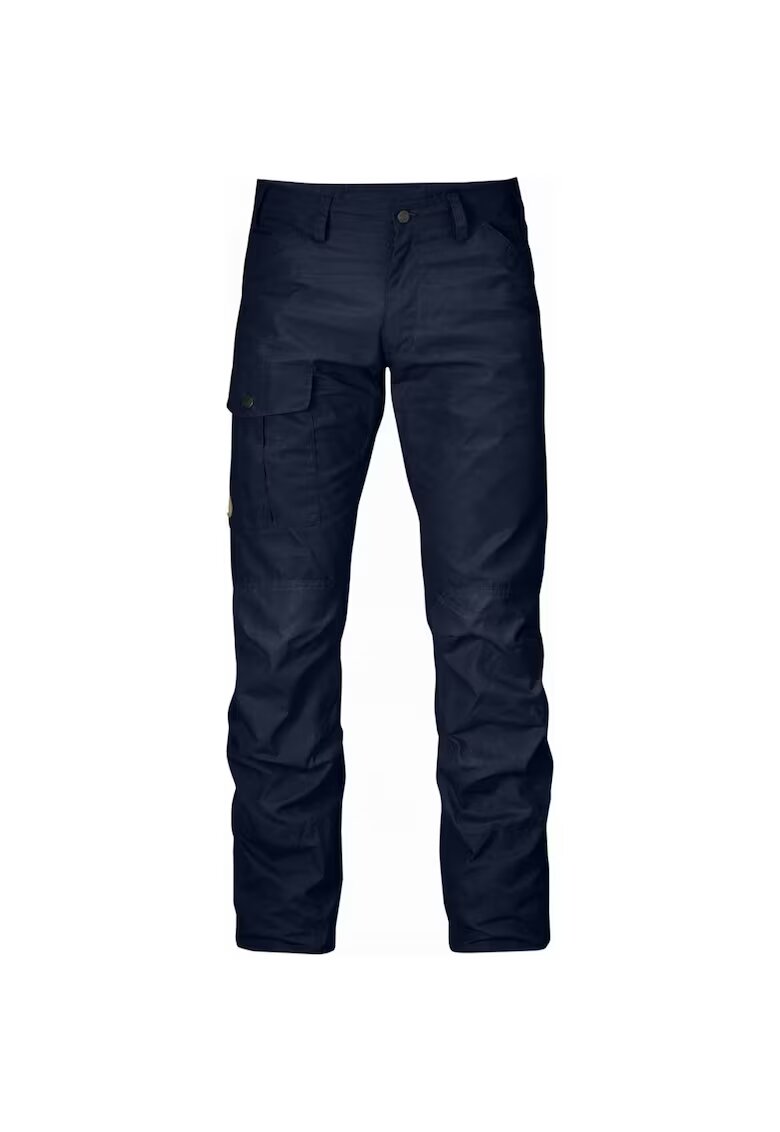 FjallRaven Pantaloni barbati Nils - negru - croiala clasica - cu buzunare - poliester/bumbac -